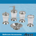 Stainless Steel Transparent Round Bathroom Accessories